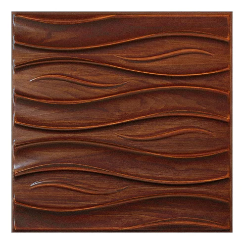 Brown Color Web Design 3D PVC Wall Panels