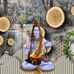 Lord Shiva 3D Wallpaper Print, Customize/ Personalized Wallpaper for Smart Home Office